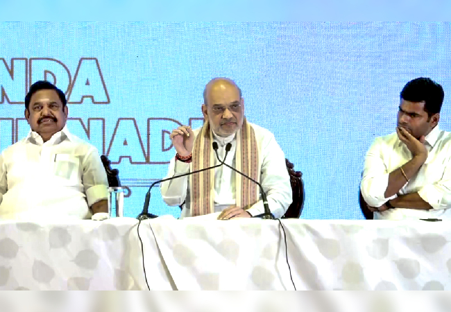 AIADMK, BJP join hands for 2026 TN polls: EPS to lead charge, says Amit Shah